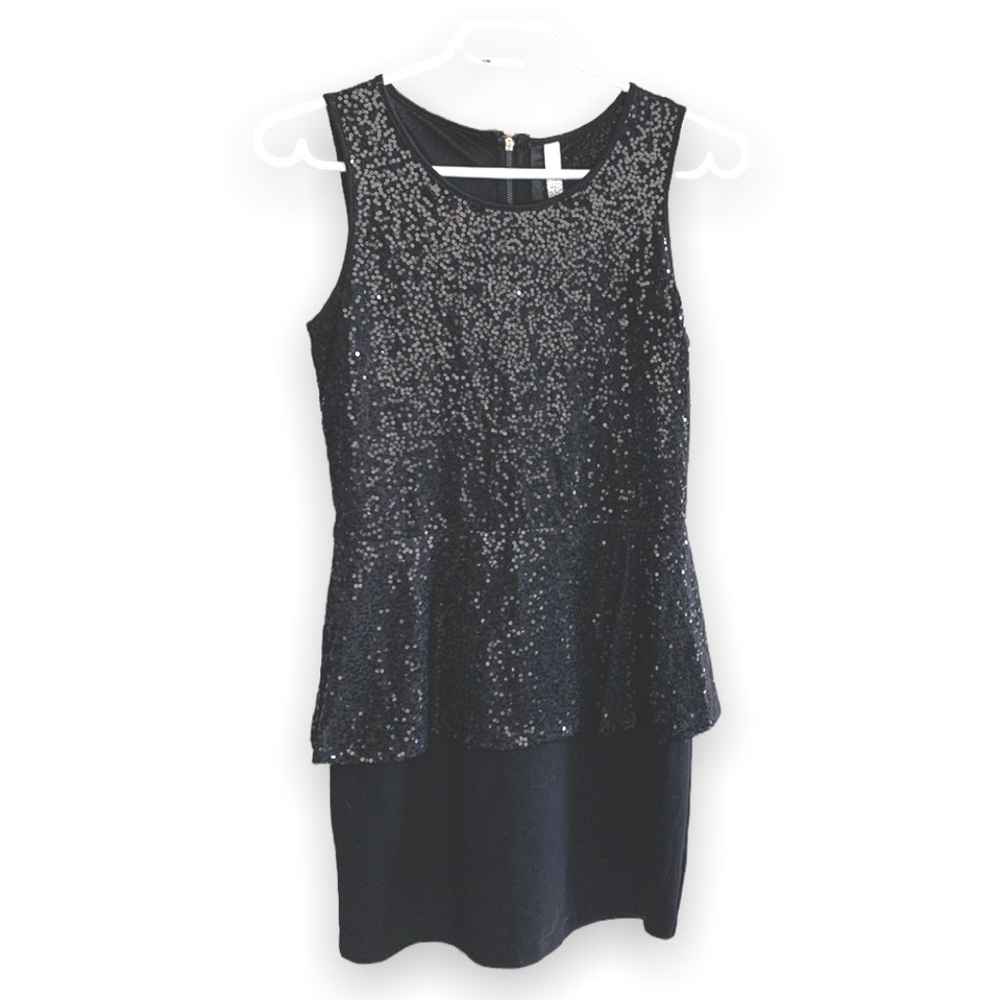Kensie party dress with sequin, Black, Size S